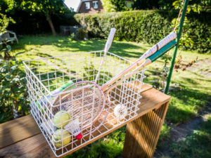 Spielgeräte in Steffis kleine Pension
